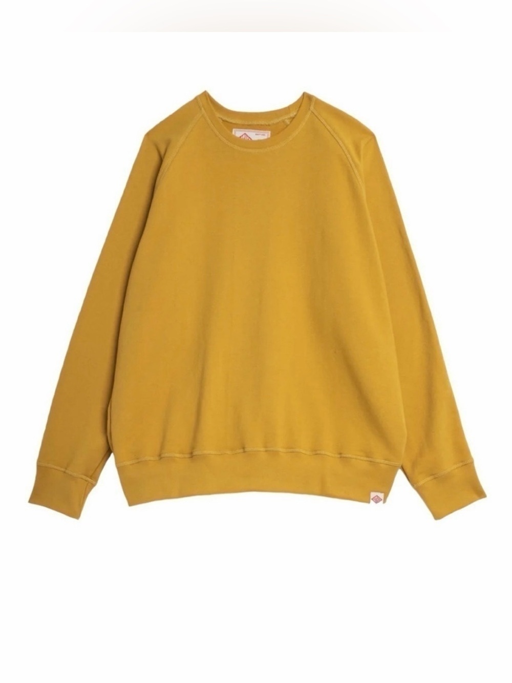 Bather Tuscan Crewneck Sweatshirt Mustard Yellow Organic Cotton NWT